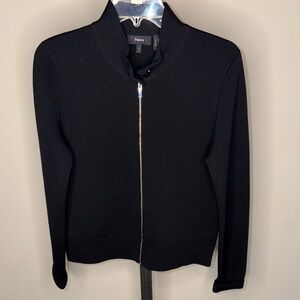 NWOT Theory full zip sweater cardigan Small